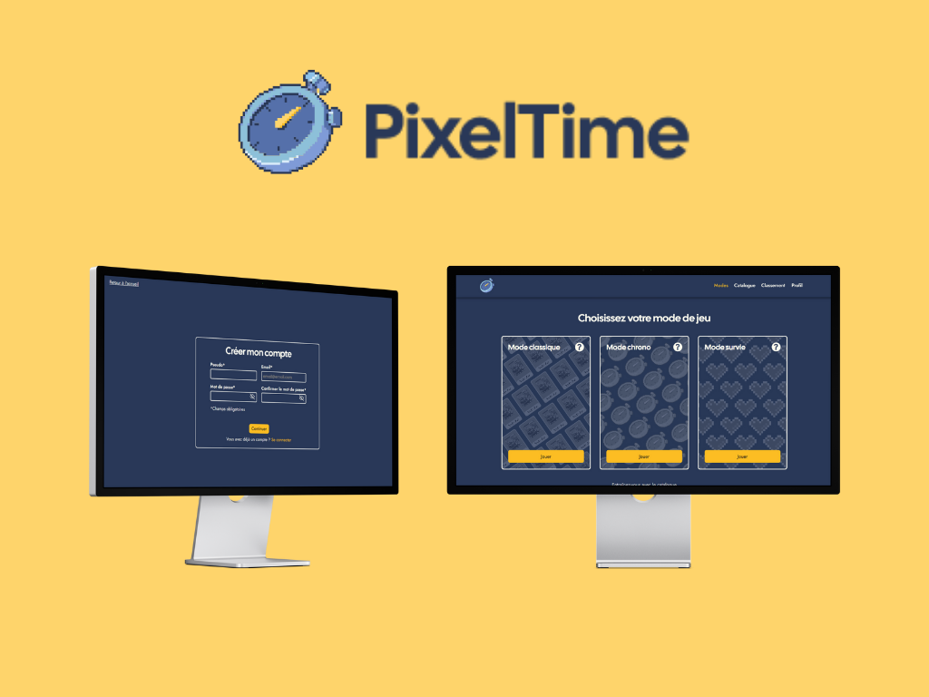 PixelTime - Application web inspirée du jeu TimeLine